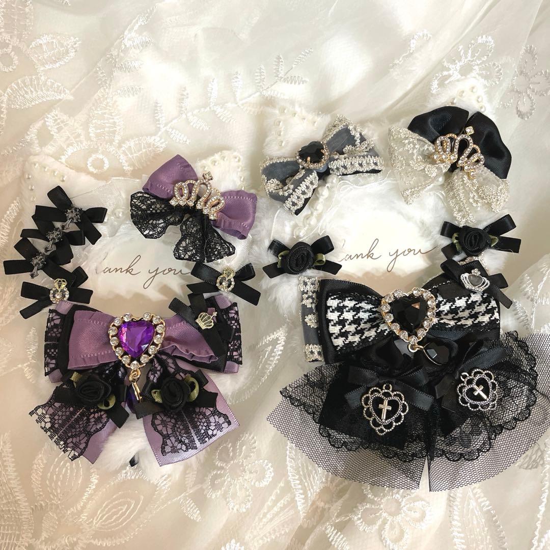 【25-108.109】ぬい服ちびぐるみ　いつぬい12センチリボン　ヘッドドレス