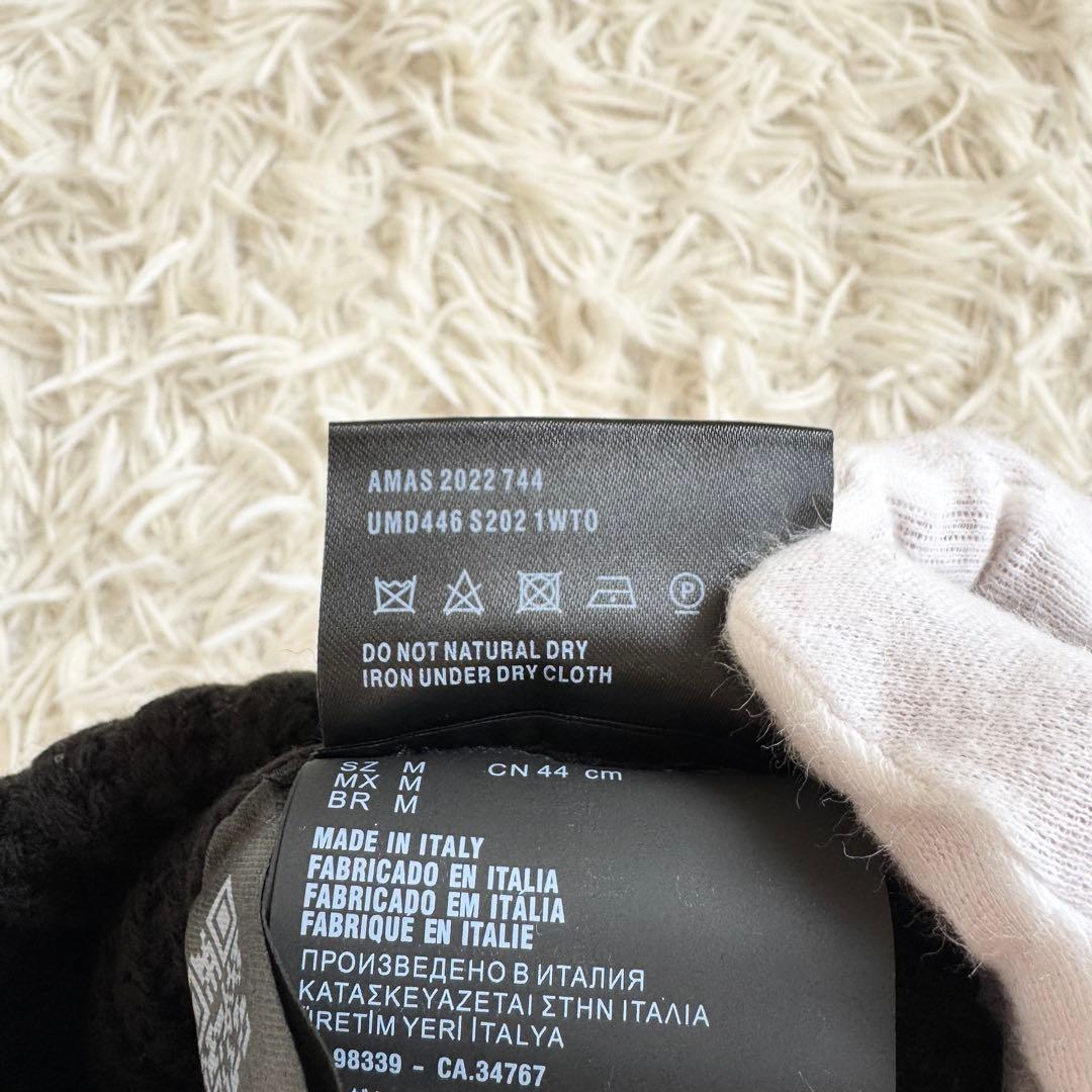 新品未使用　PRADA　ニット帽　Re-Nylon　ブラック　Mサイズ　切り替え