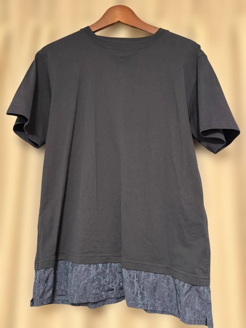 Dior HOMME（ディオールオム）異素材レイヤード風 半袖Tシャツ