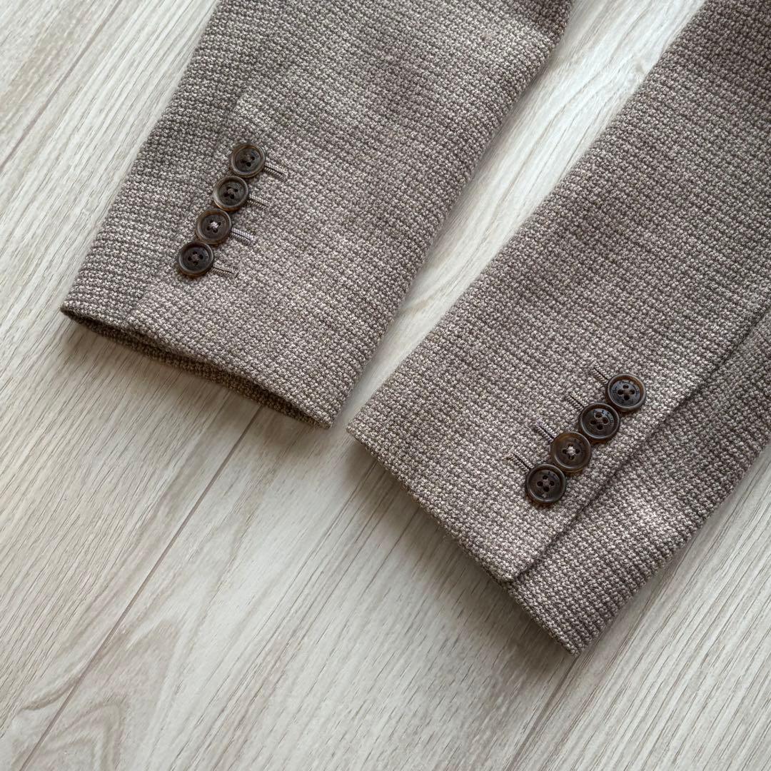 PaulSmith 現行 アンコンジャケット グレージュ S 日本製 春秋