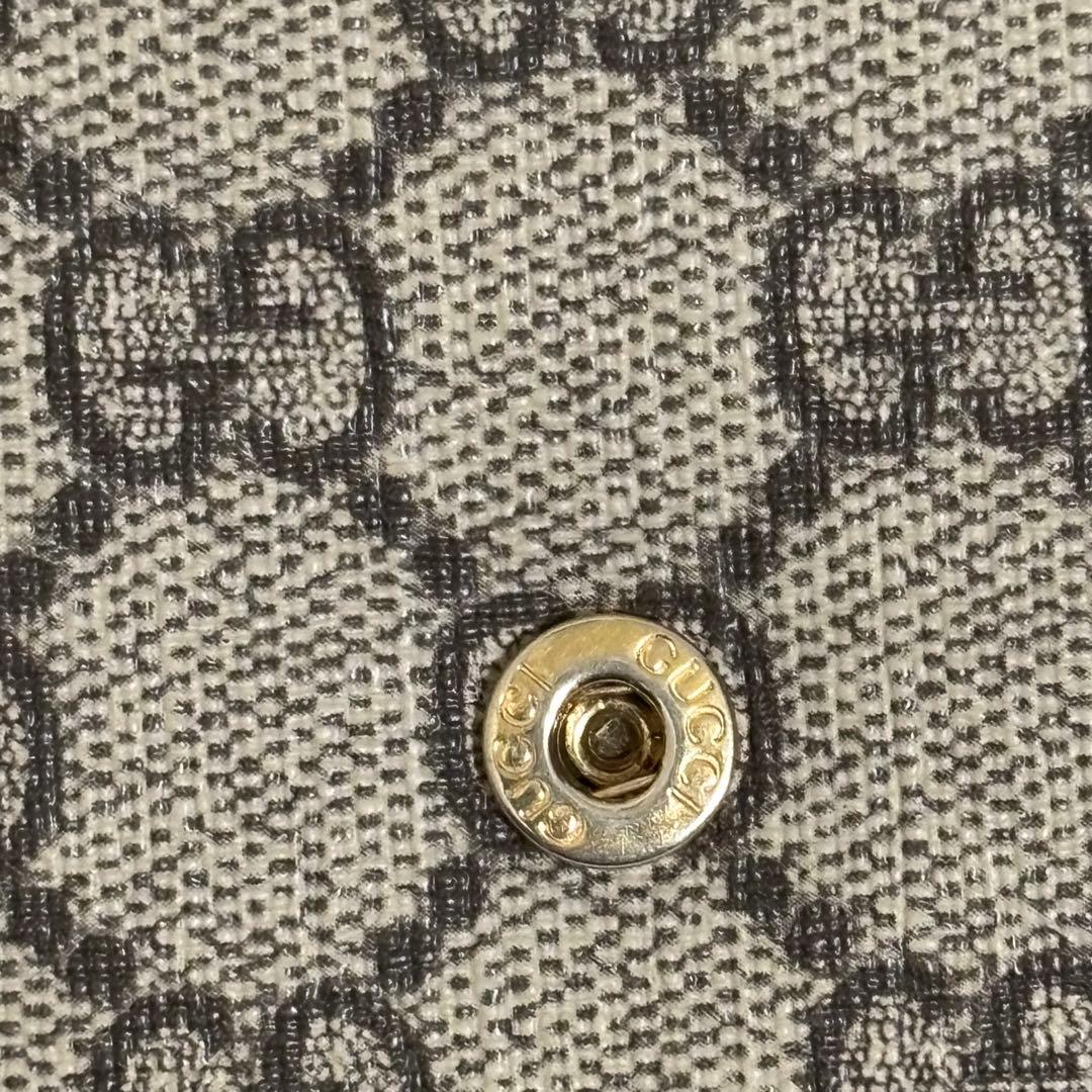 現行 GUCCI 折り財布 ダブルG バイカラー ミディアムウォレット　黒