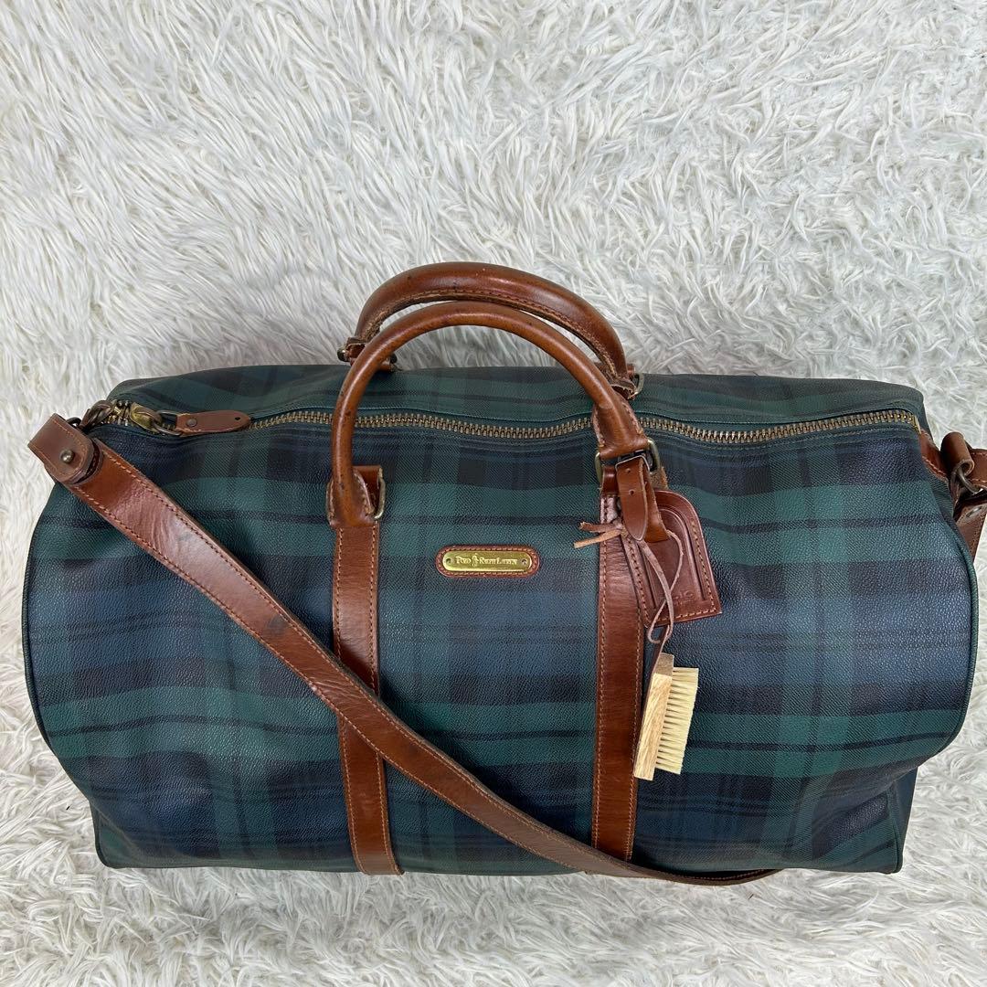 ✨希少 ポロラルフローレン ボストンバッグ 2way ショルダーバッグ チェック
