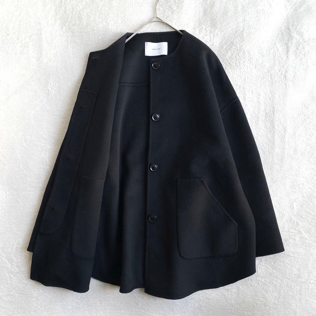 【ほぼ未使用✨】FRAMeWORK ハミルトンリバークルーネックコート　24AW