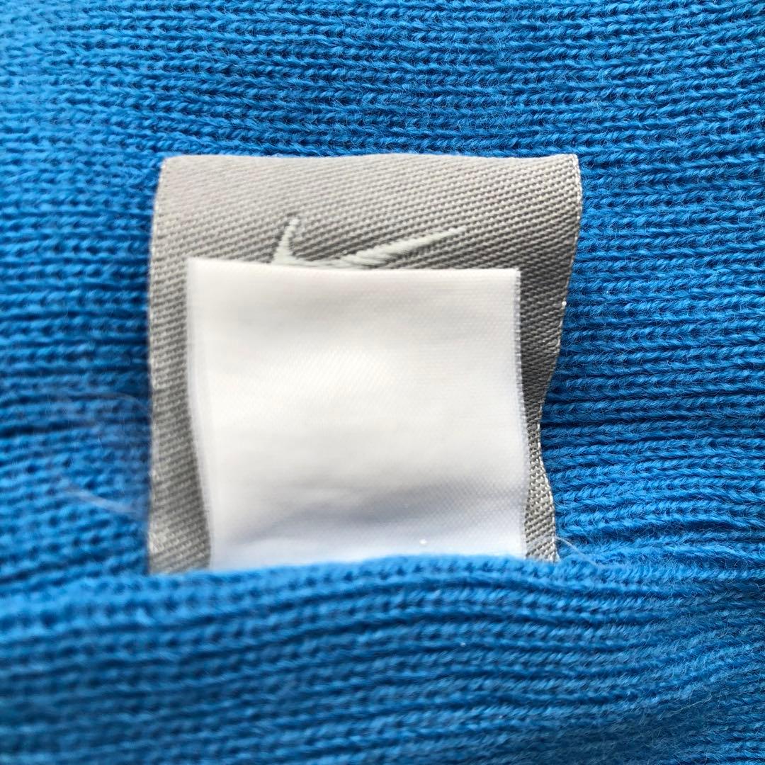 【00s】NIKE ビーニー　ニット帽　刺繍ロゴ　vintage Y2K