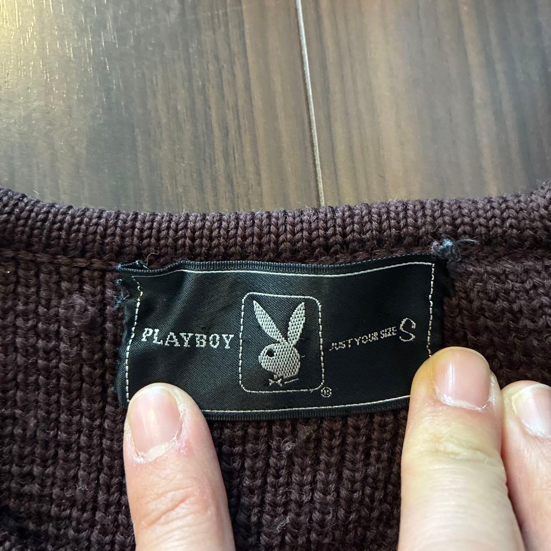 ★ヴィンテージ　PLAYBOY ニットカーディガン★