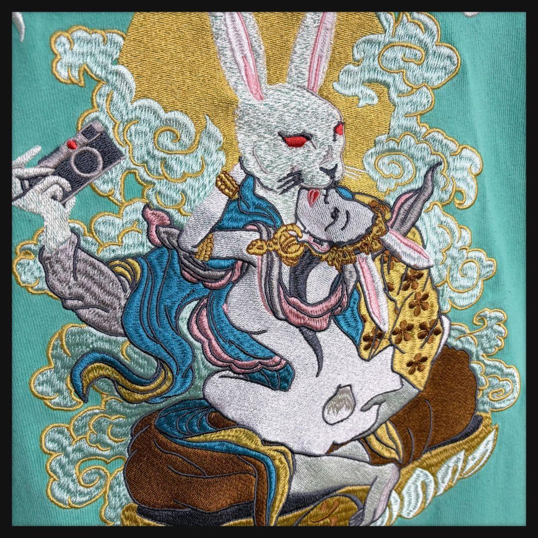 【沖縄限定】FR2★月桃 ビッグ刺繍入りTシャツ 厚手 即完売デザイン 激レア