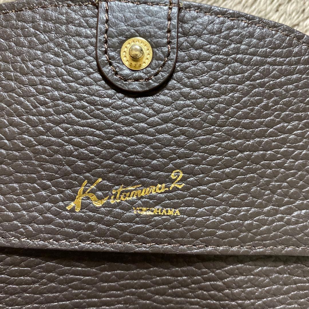 【人気♡新品未使用品♡】Kitanuma 2 三つ折り財布 ブラウン/ピンク