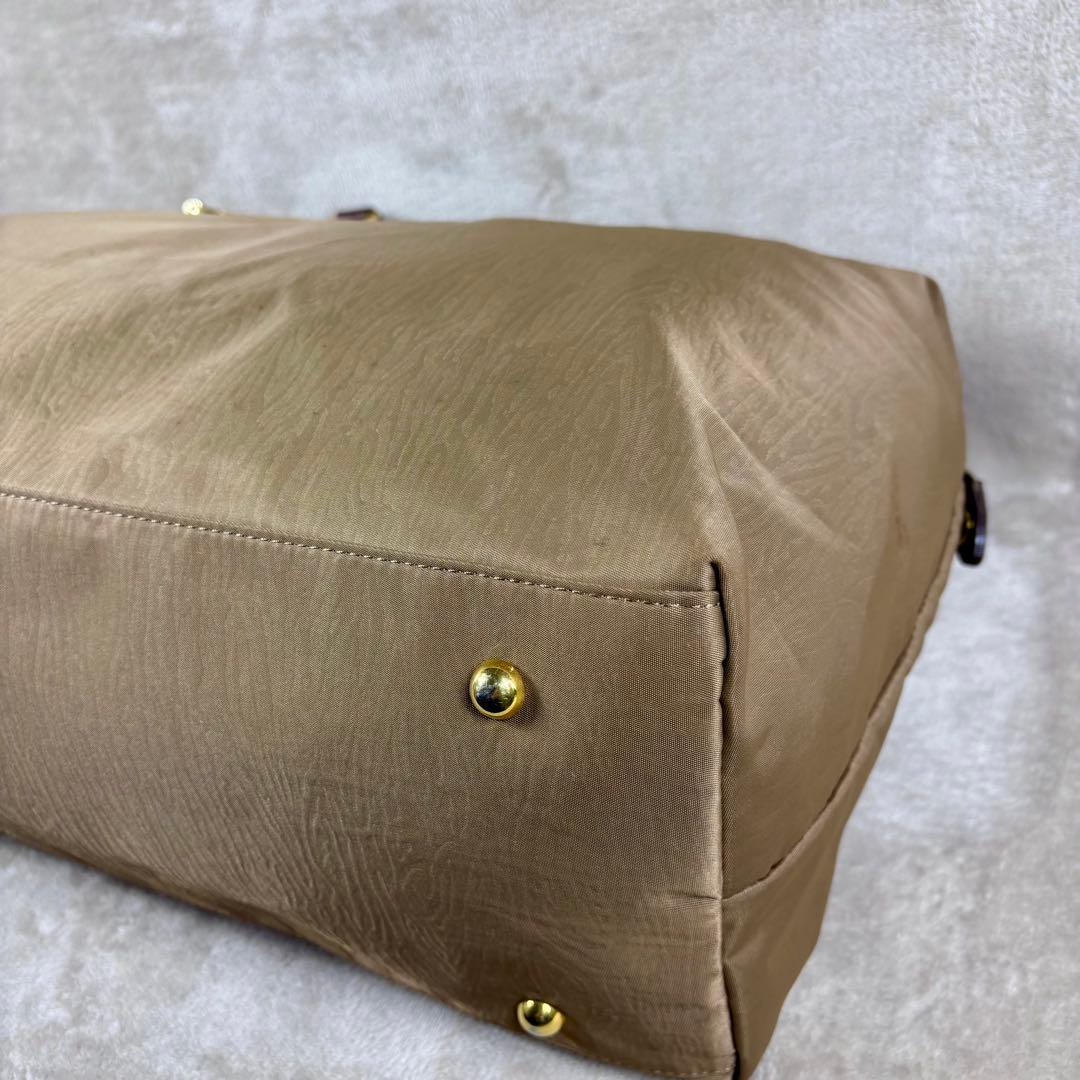 バレンシアガ　ボストンバッグ　ナイロン×クロコ型押しレザー　BALENCIAGA
