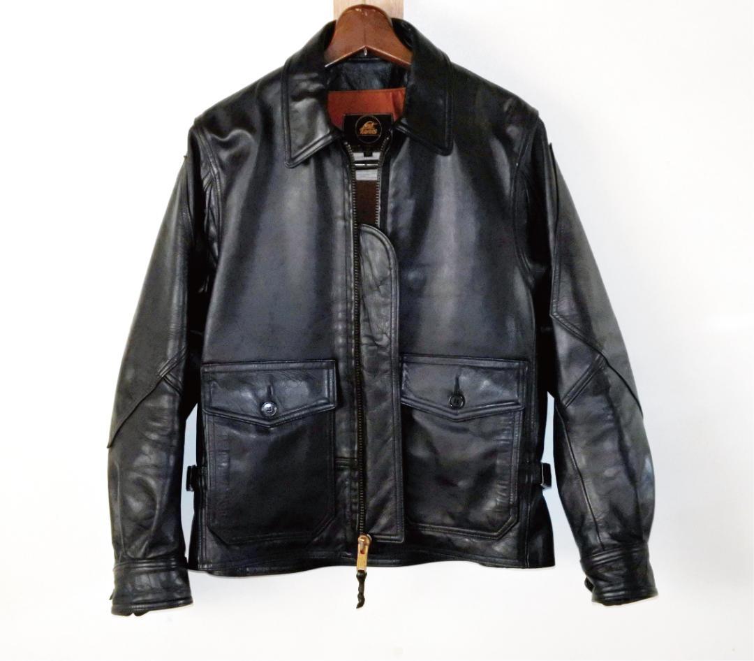 バイカージャケットUSN G-8 AVIATOR JACKET USA34BLK