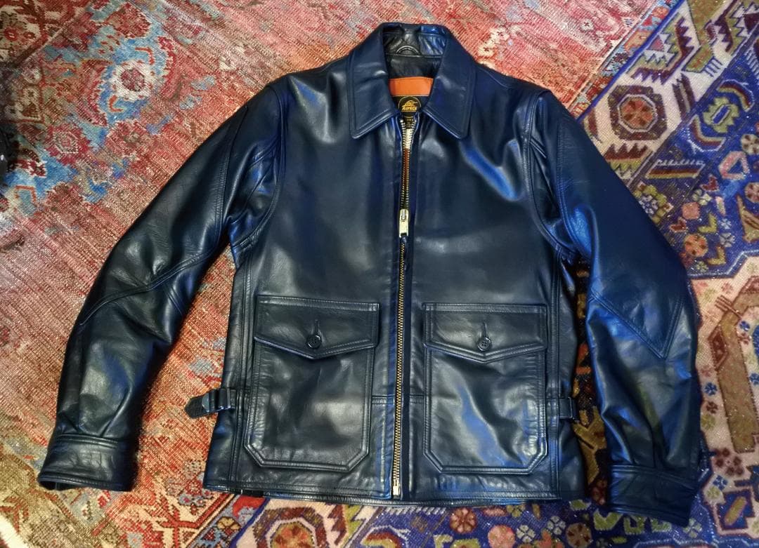 バイカージャケットUSN G-8 AVIATOR JACKET USA34BLK