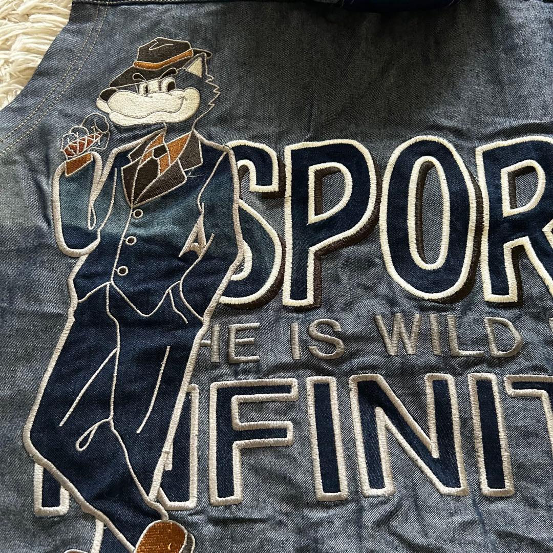 INFINITY SPORT 刺繍 デニムジャケット＋パンツ セットアップ