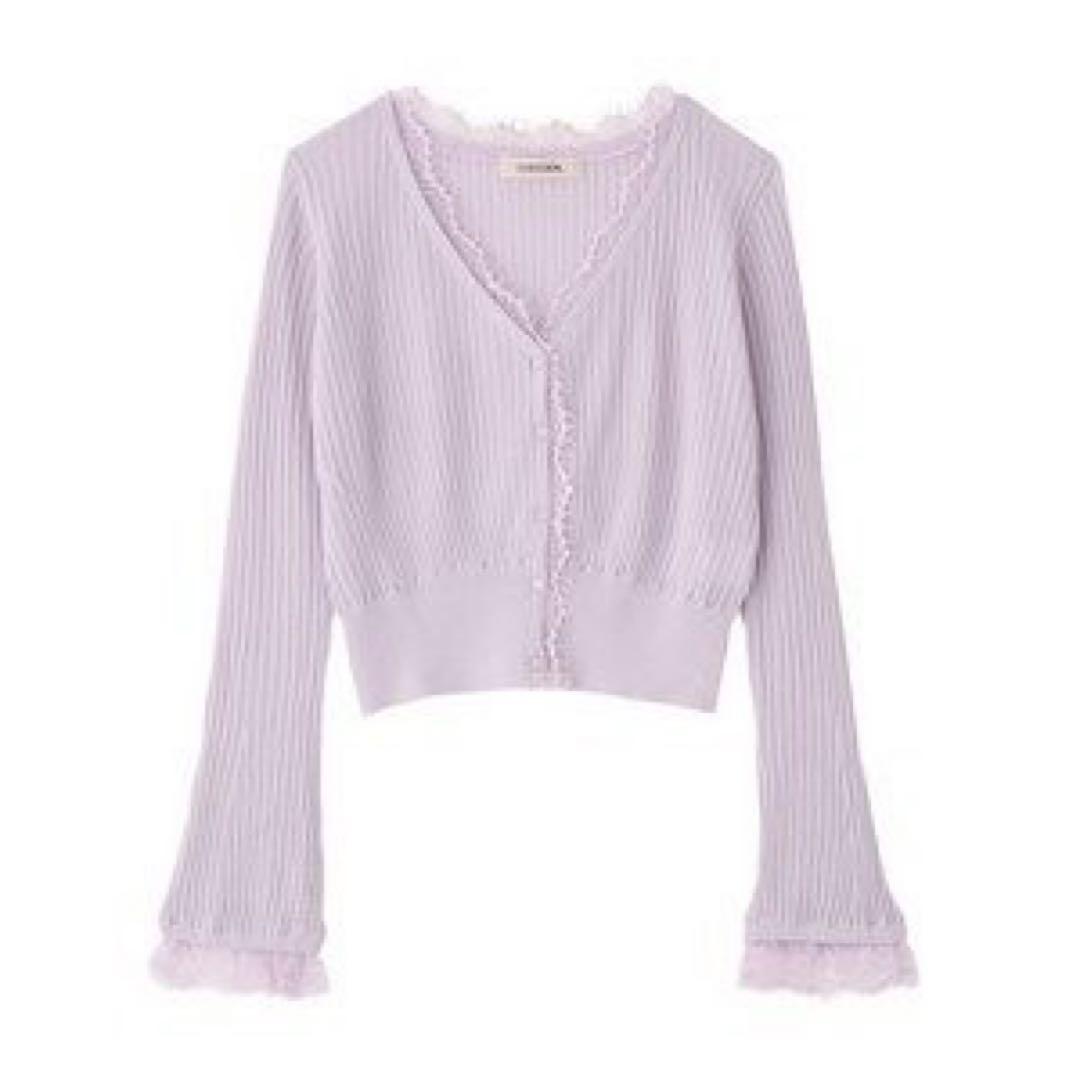 COCODEALシアーリブレースカーディガン