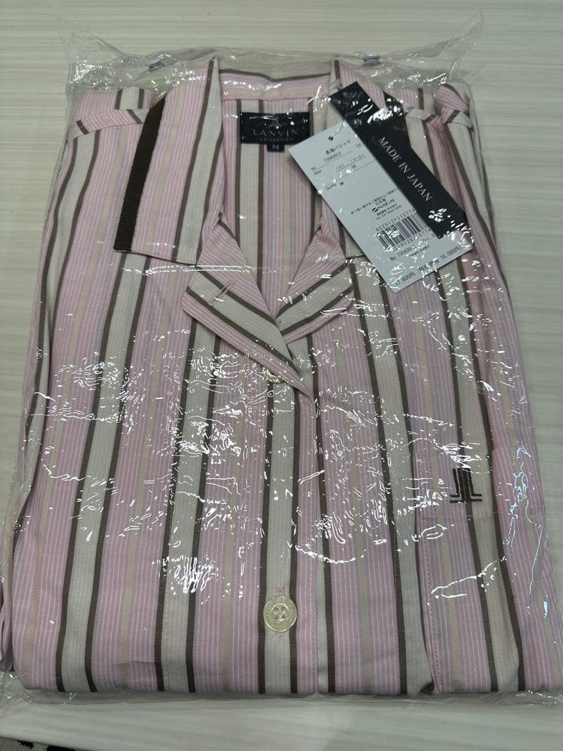 LANVIN ピンク ストライプ パジャマ M