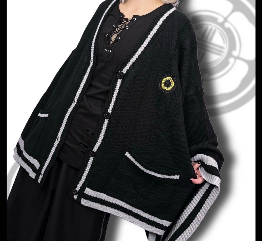 NieR UNISEX着物風袖カーディガン【BLACK】