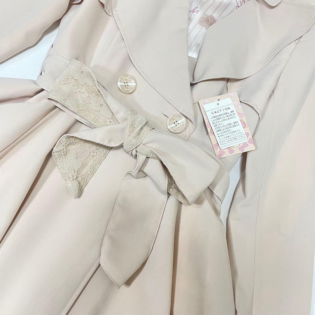 新品❣️LIZLISA ×マイメロ デイ　y2k ピンクベージュ トレンチコートM