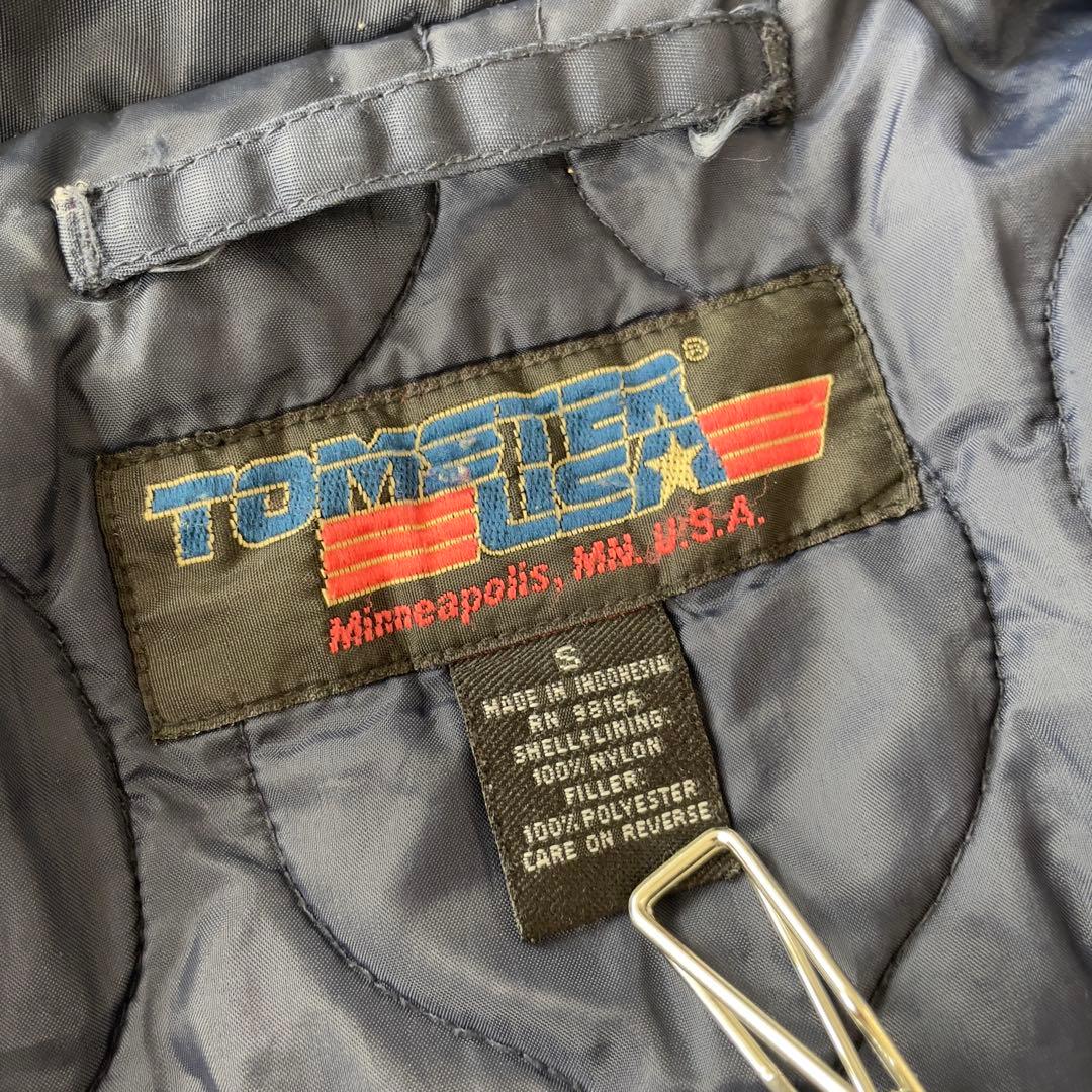 US古着 CPW-45 MA-1 フライトジャケット ネイビー S 短丈