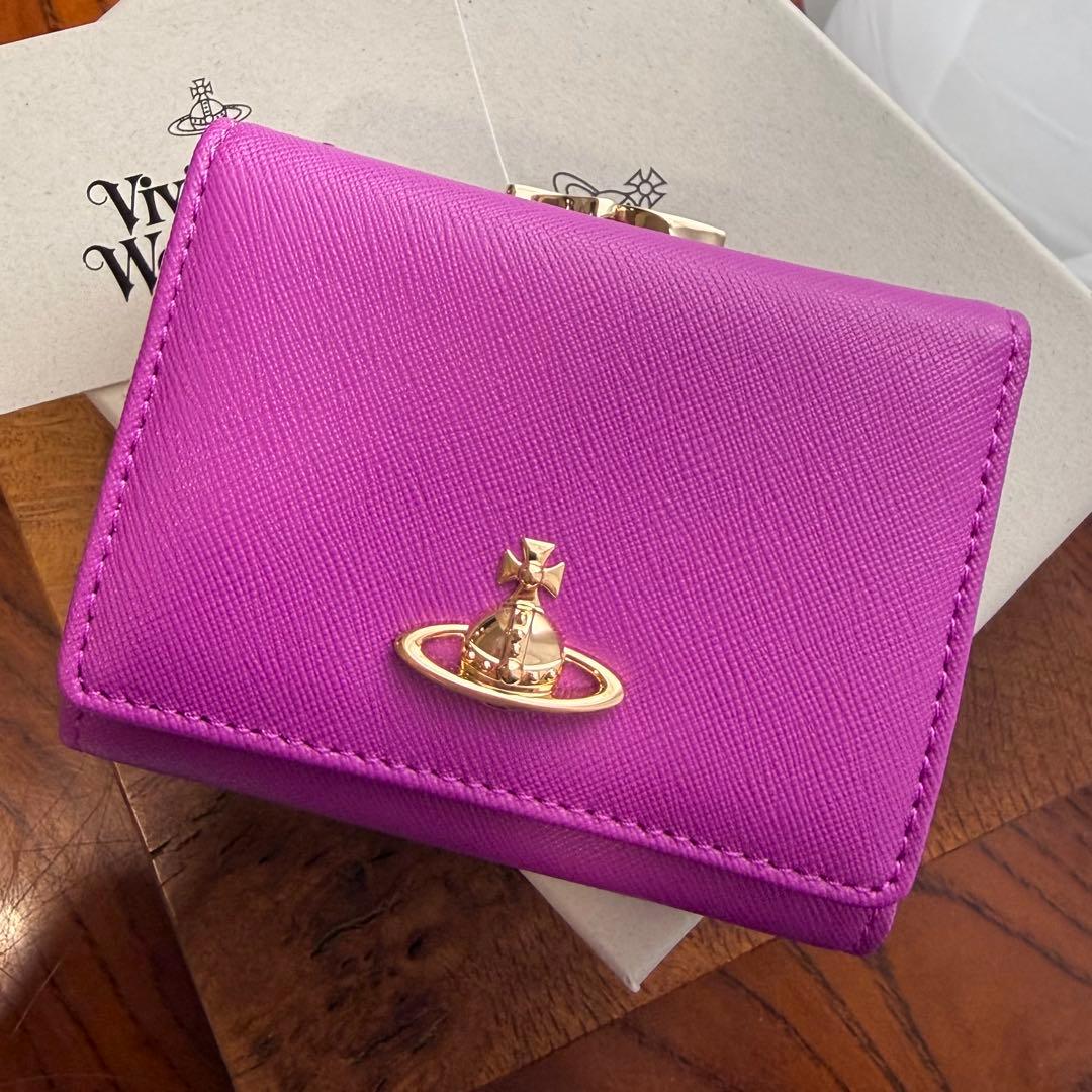 未使用正規品Vivienne Westwood オーブ/三つ折り財布 ピンク