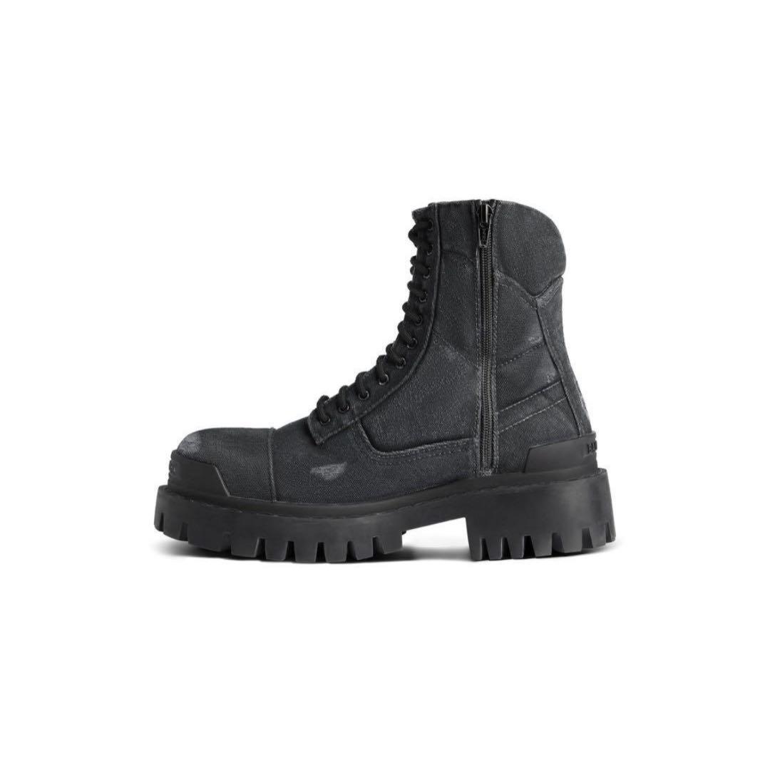 語学・辞書・学習参考書 Balenciagacombat strike boots black42