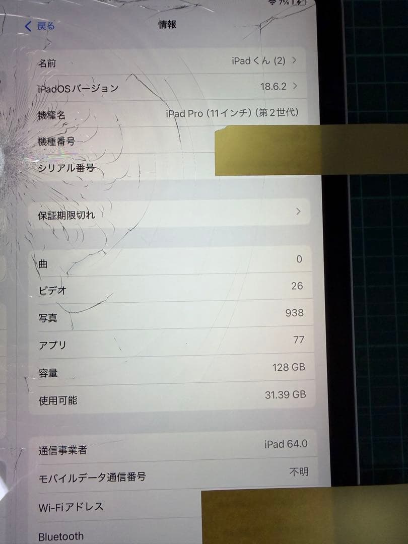 専用 iPad Pro 11インチ 第2世代 128GB Cellular