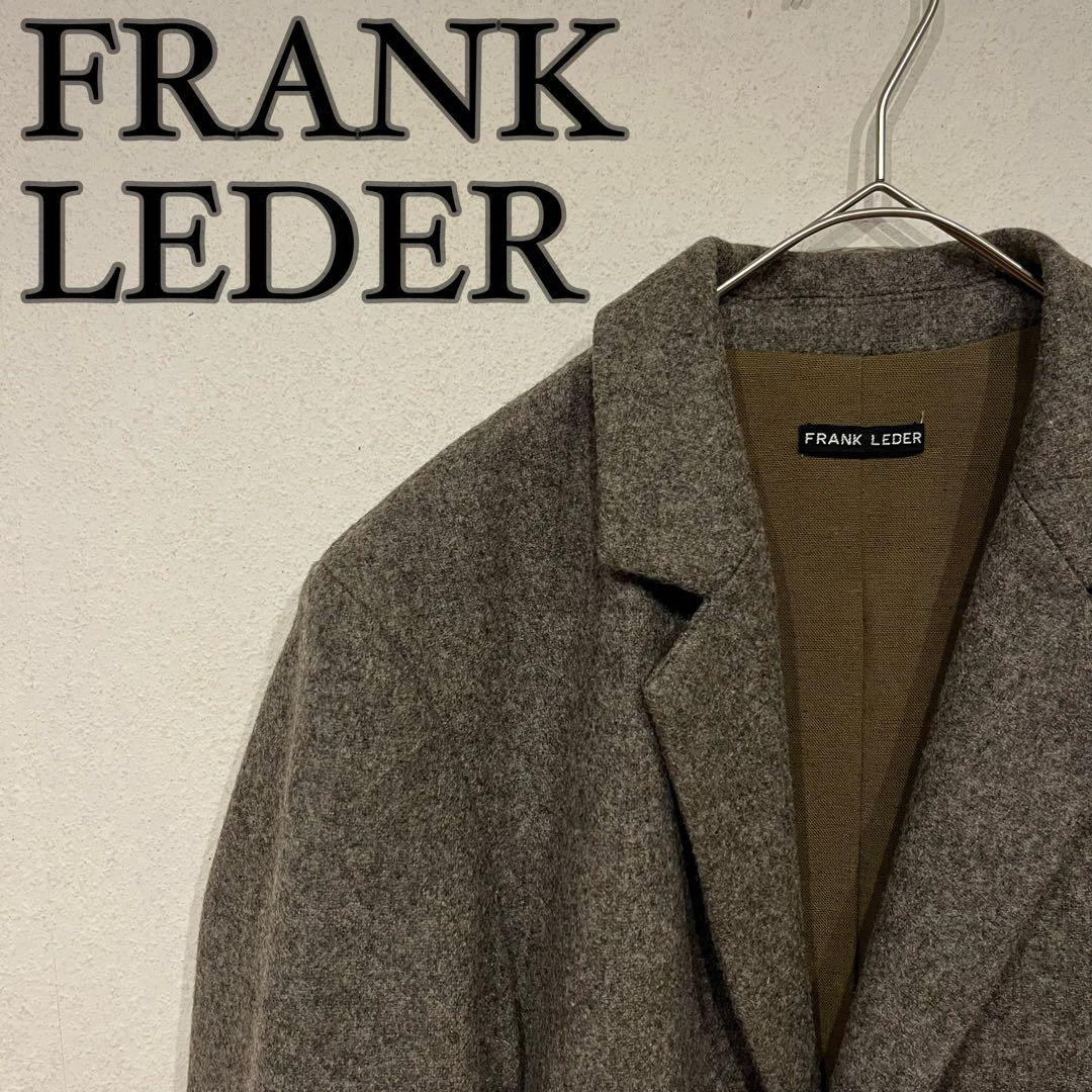 【美品】FRANK LEDER ウール テーラード ジャケット グレー