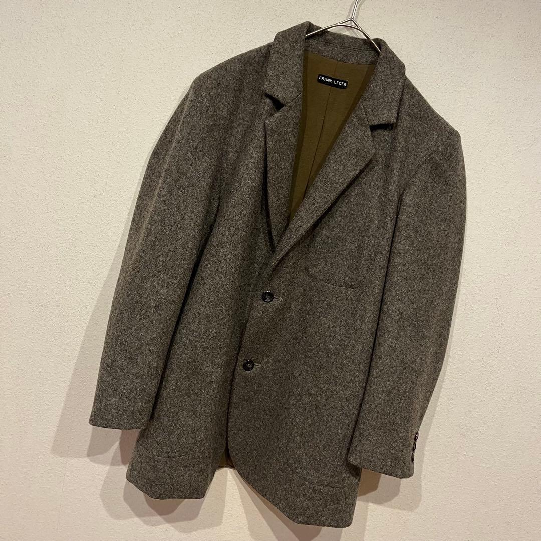 【美品】FRANK LEDER ウール テーラード ジャケット グレー