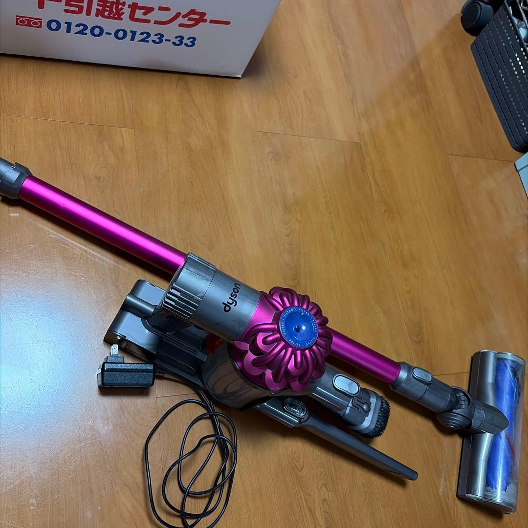 Dyson コードレス掃除機 ピンク 充電器付き