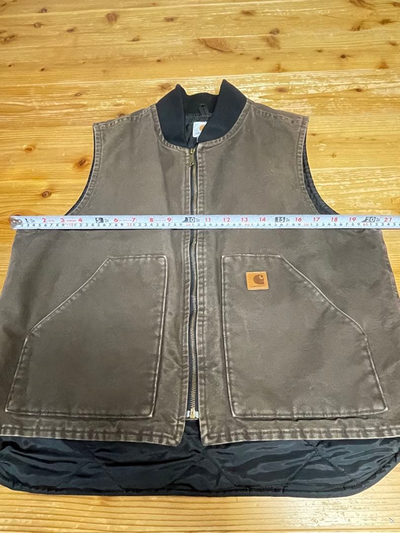 Carhartt カーハート　ダックベスト　ダークブラウン　XL