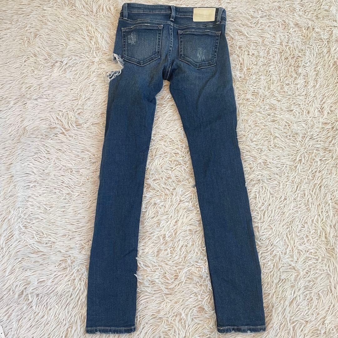 完売商品　GYDA サイドスリットデニムスキニー　ダメージ　希少　Lサイズ