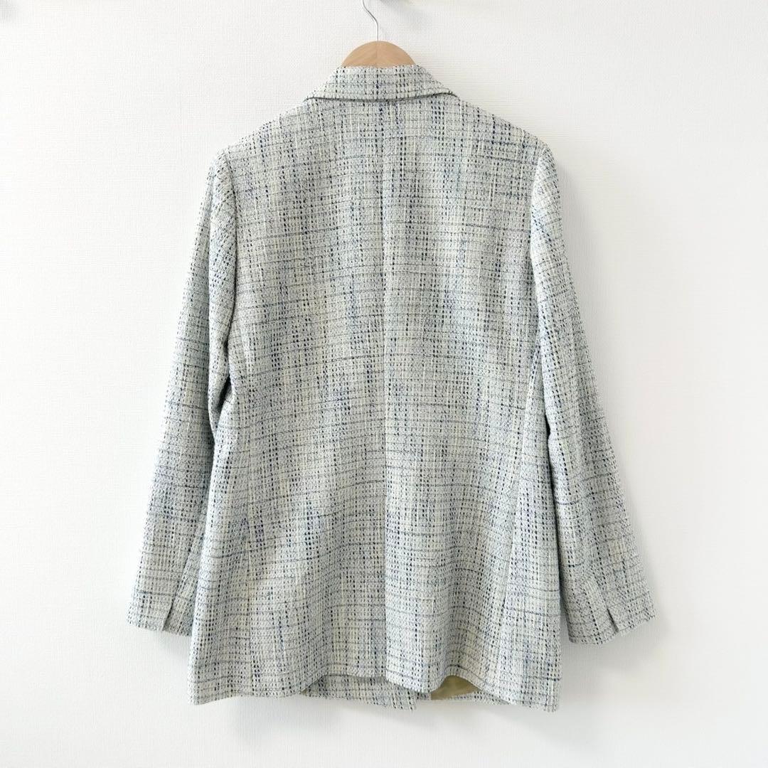 トゥモローランド　ファンシーテープ ダブルブレストジャケット　ブルー系　36