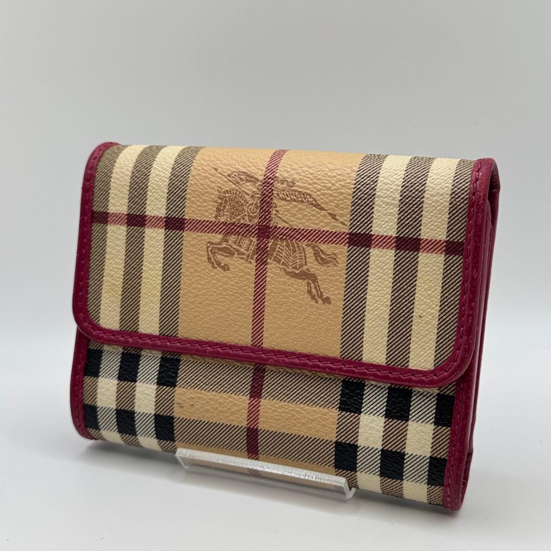 Burberry バーバリー チェック柄 三つ折り財布