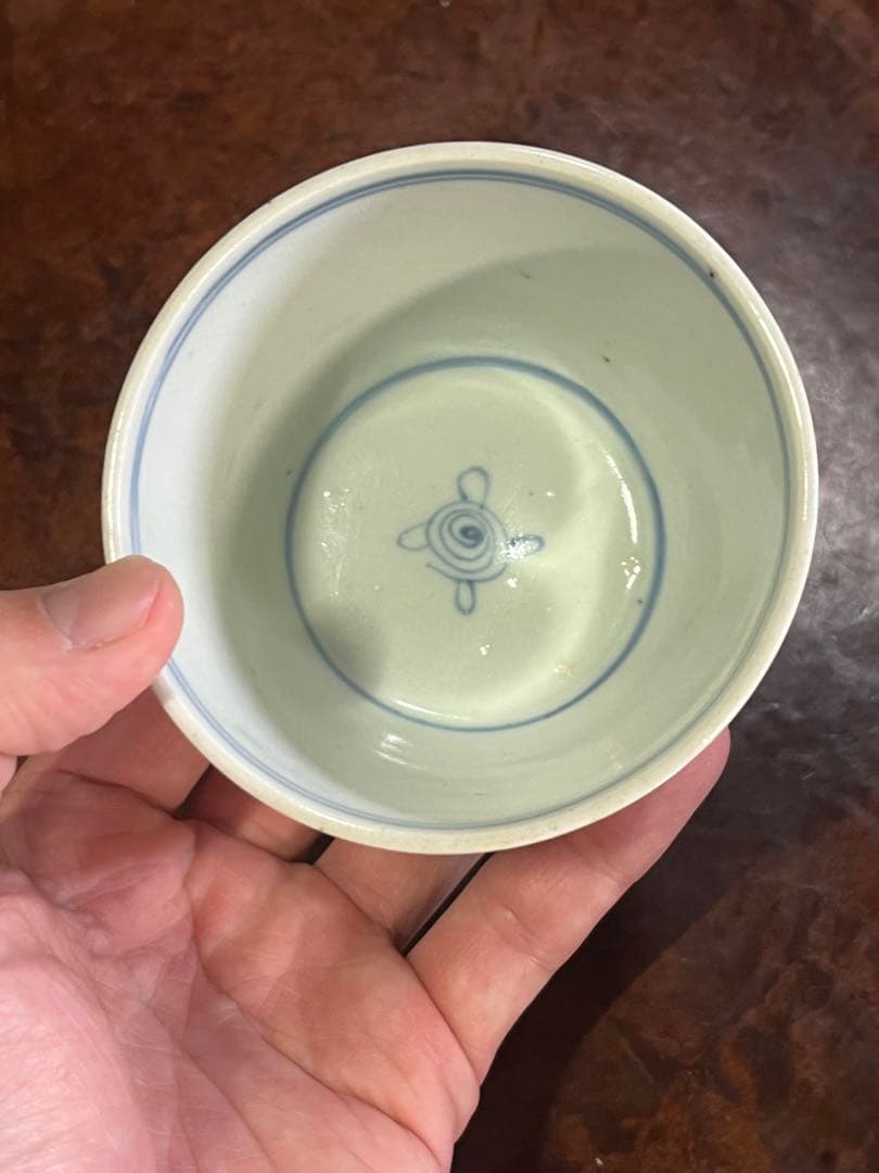古伊万里　蔓草　蔦草　霊芝　立涌　蕎麦猪口　そば猪口　無傷完品　民藝　民芸