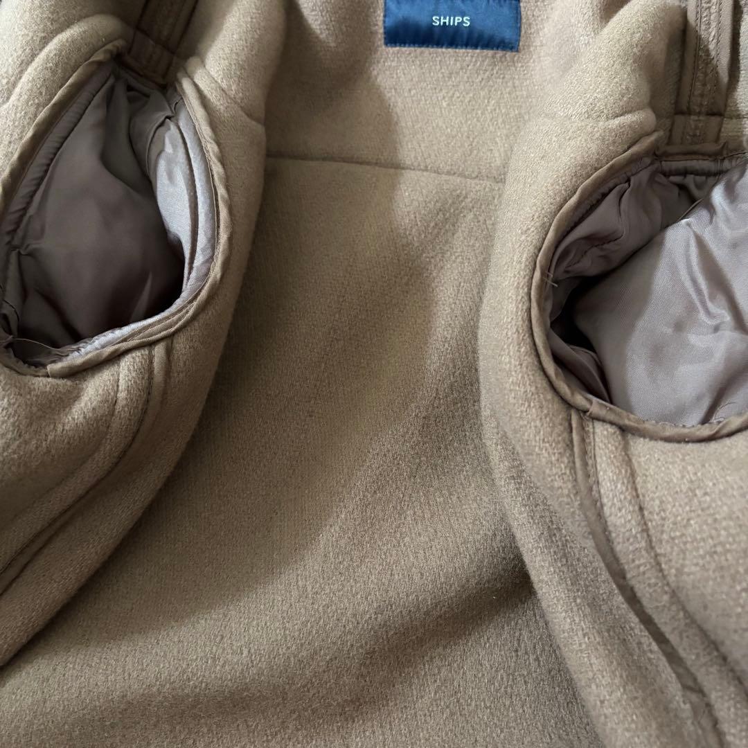 美品　SHIPS ダッフルコート vallombrosa ヘリンボーン　M