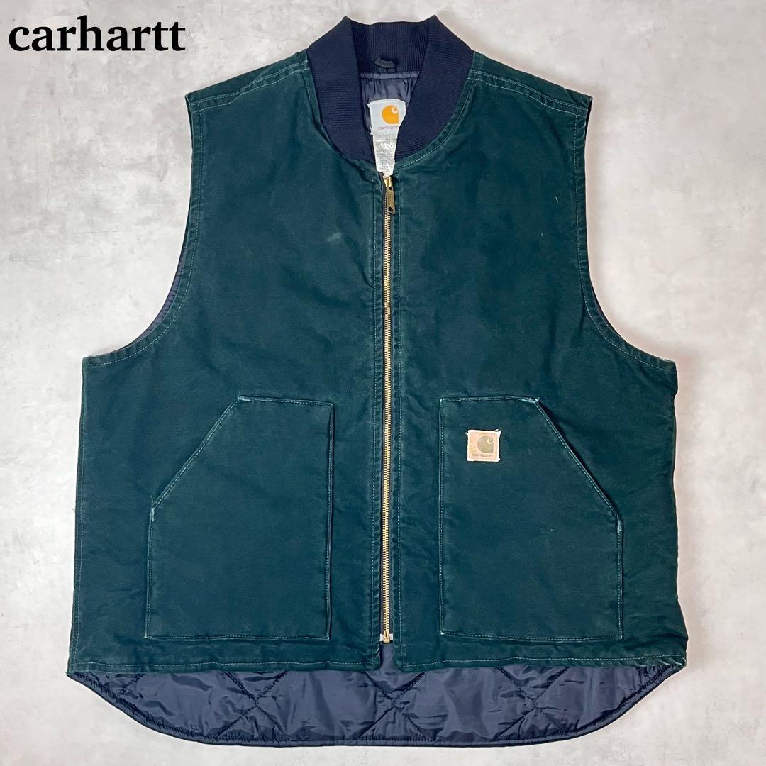 Carhartt V02 ダックベスト SPC グリーン XL-Regular