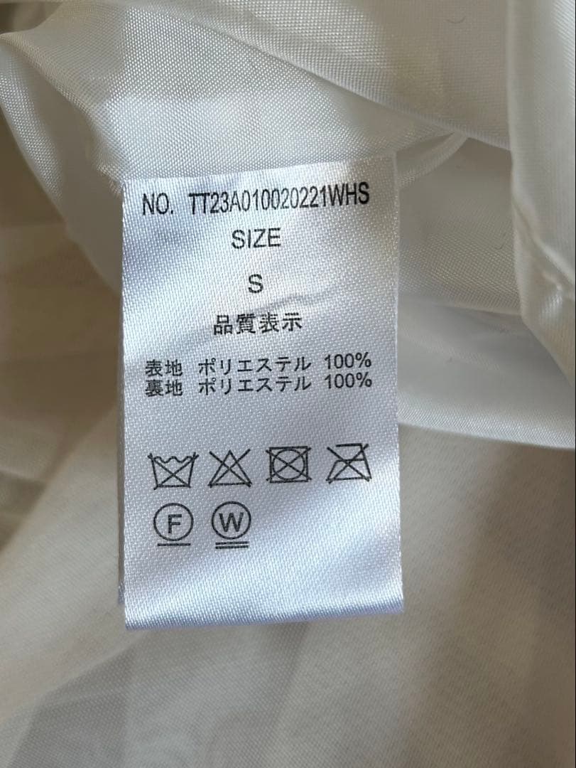 THE TOE Iris Tulle Skirtアイリスチュールスカート 白 S