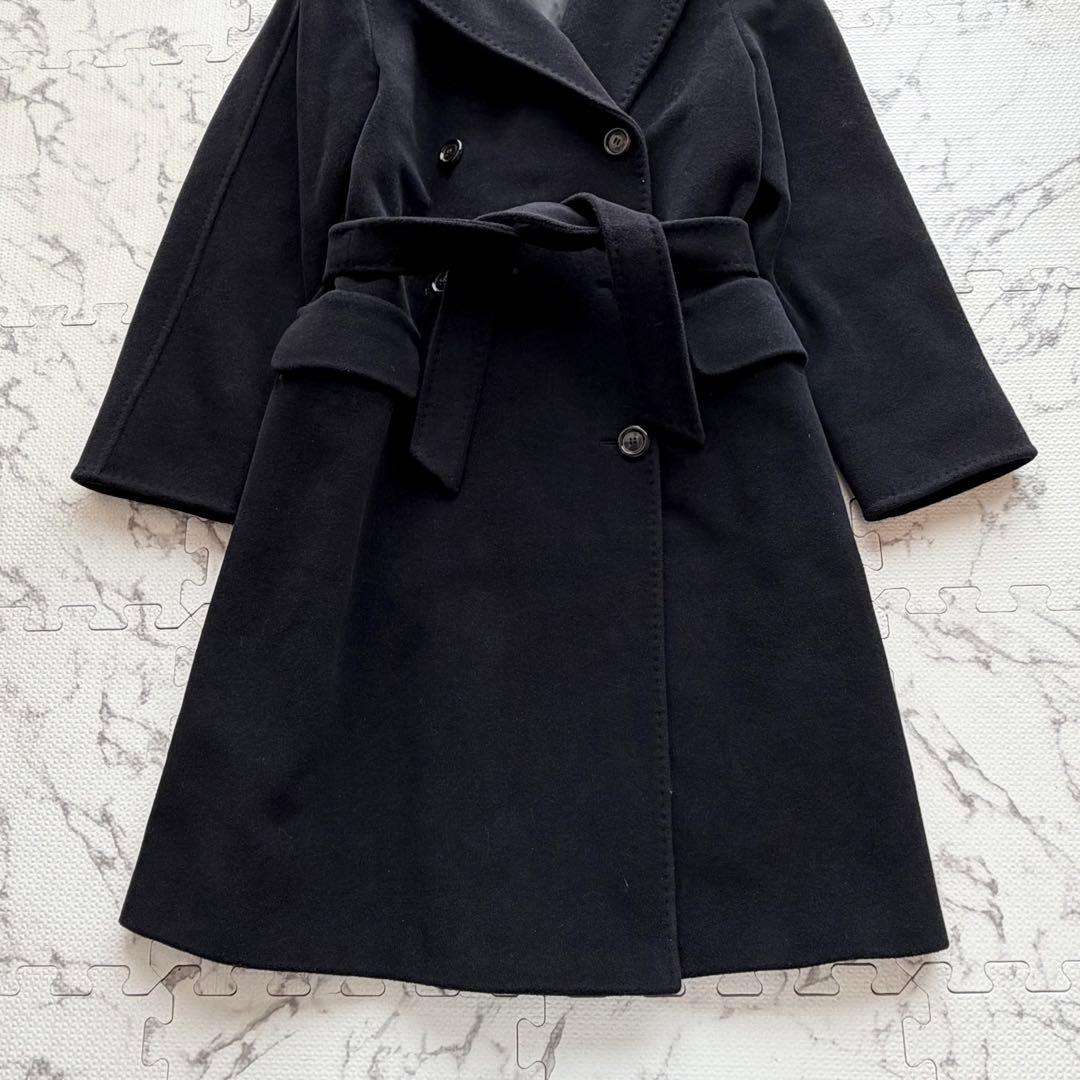 美品✨SPORTMAX カシミヤ アンゴラ混 ダブルブレスト　チェスターコート