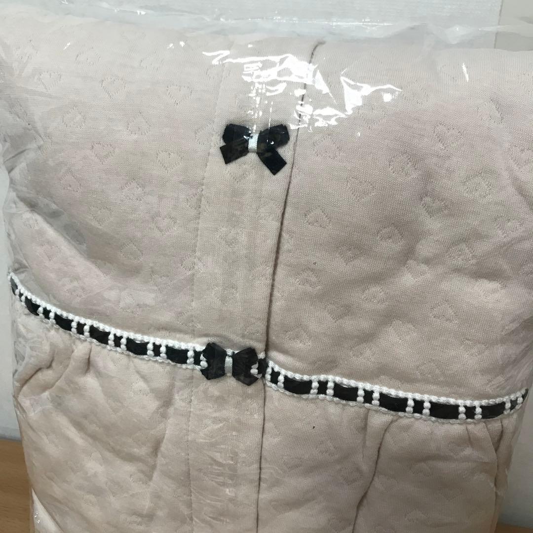 Moon Tan 裏綿接結（綿入り）ハートジャガードペプラムパジャマ M〜L