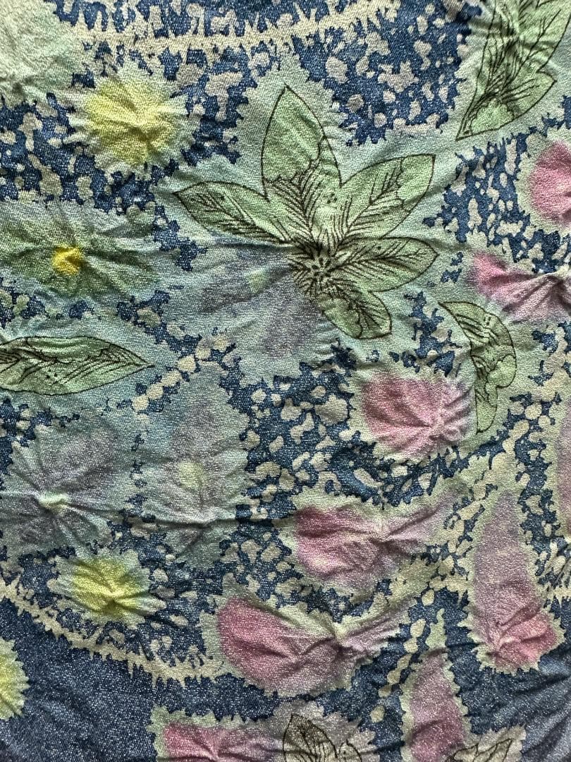 パープル系 辻が花 金通し振袖 辻が花六通柄袋帯フルセット