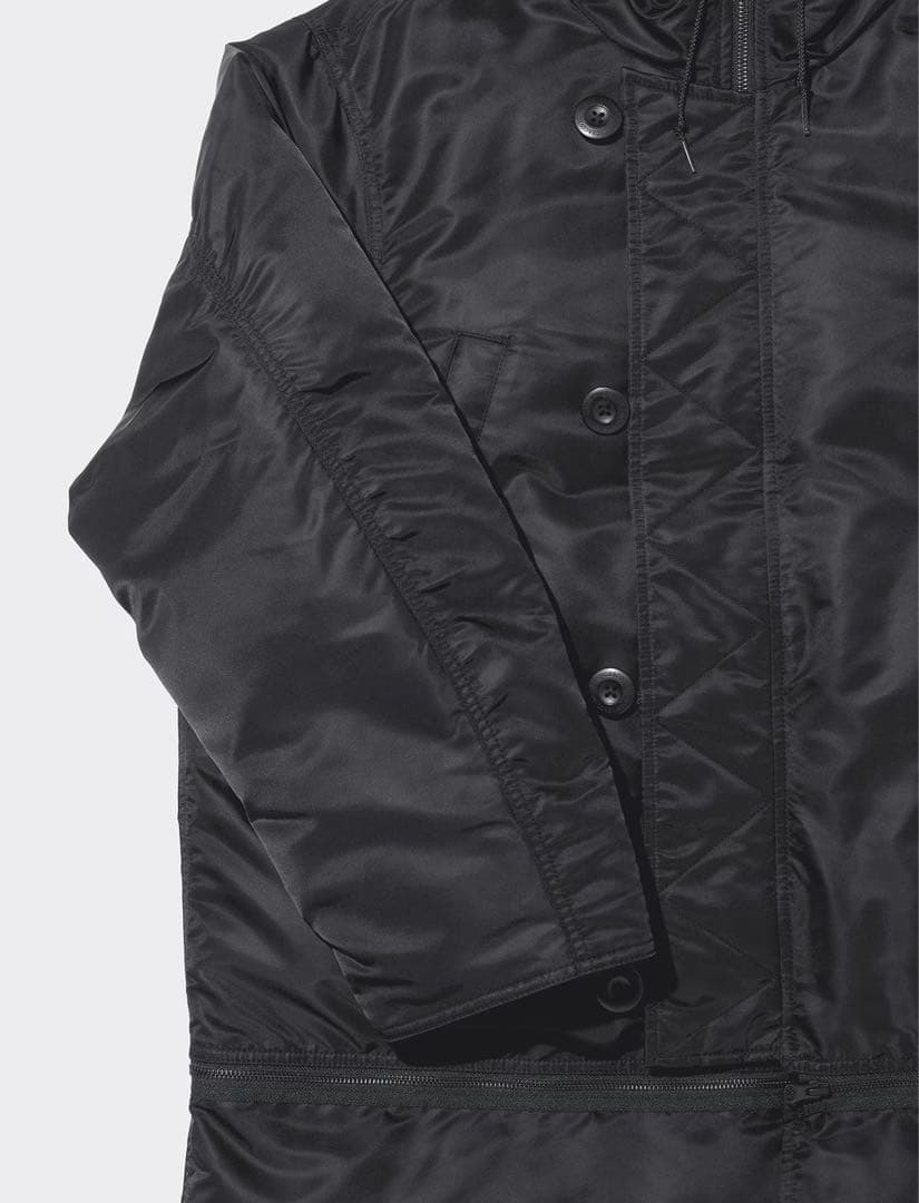 GU UNDERCOVER ヒートパデッド コンバーチブルコート