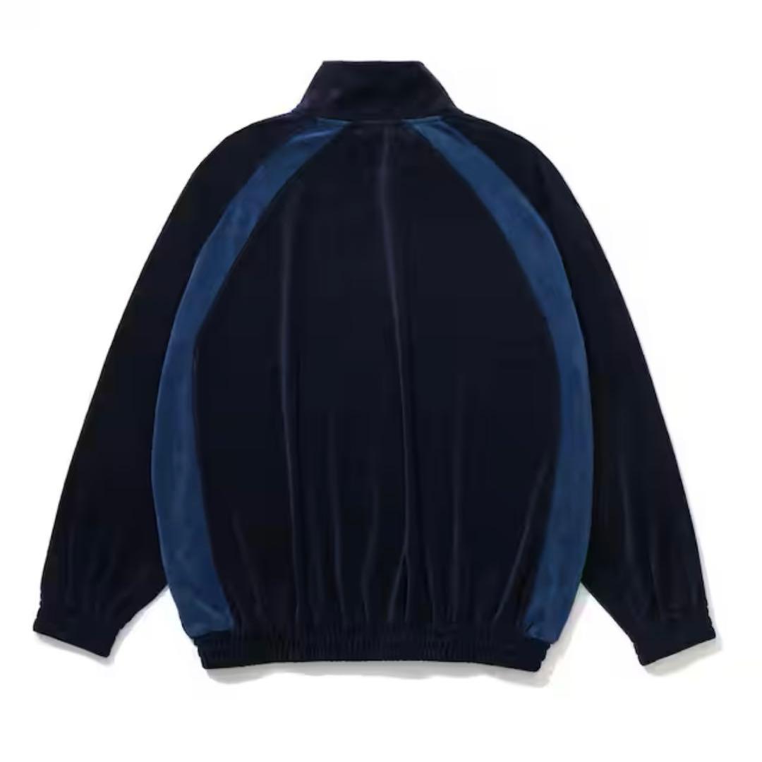 kebozケボズVELOUR TRACK JACKETトラックジャケットMブルー