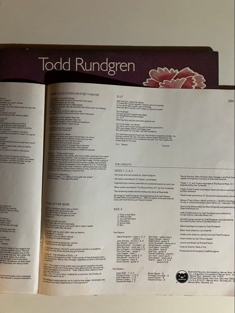 US盤 Todd Rundgren/Something/Anything?LP