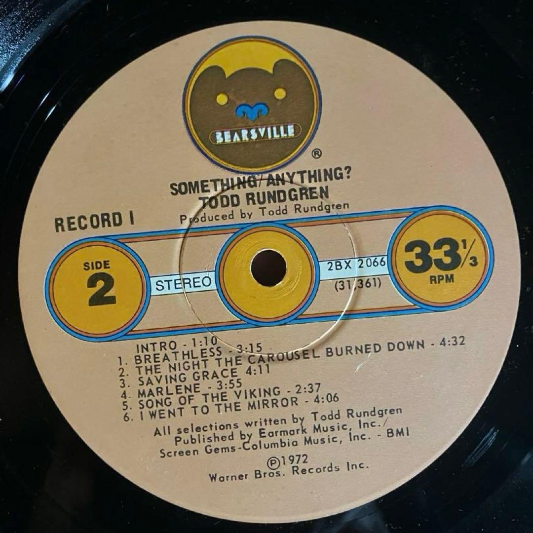 US盤 Todd Rundgren/Something/Anything?LP