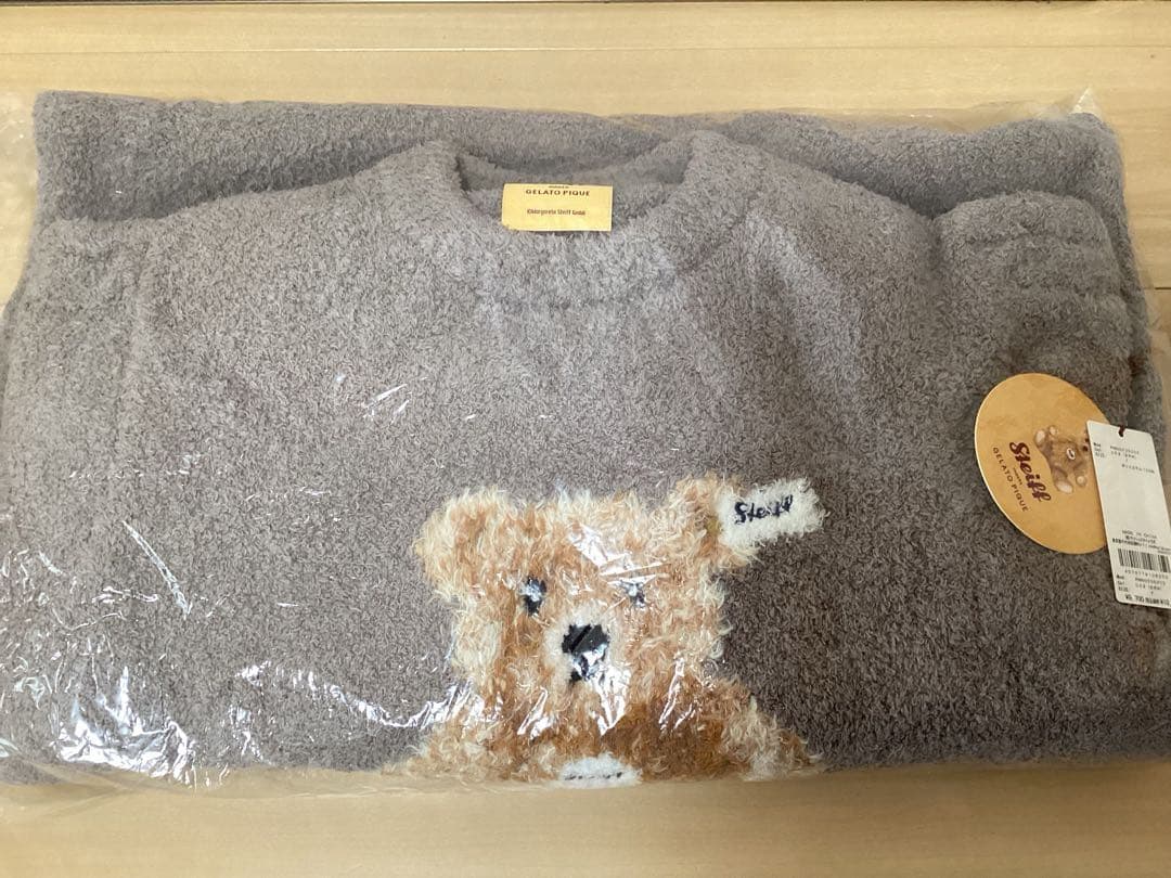 ジェラートピケ　Steiff シュタイフ　パウダージャガードワンピース　ドレス