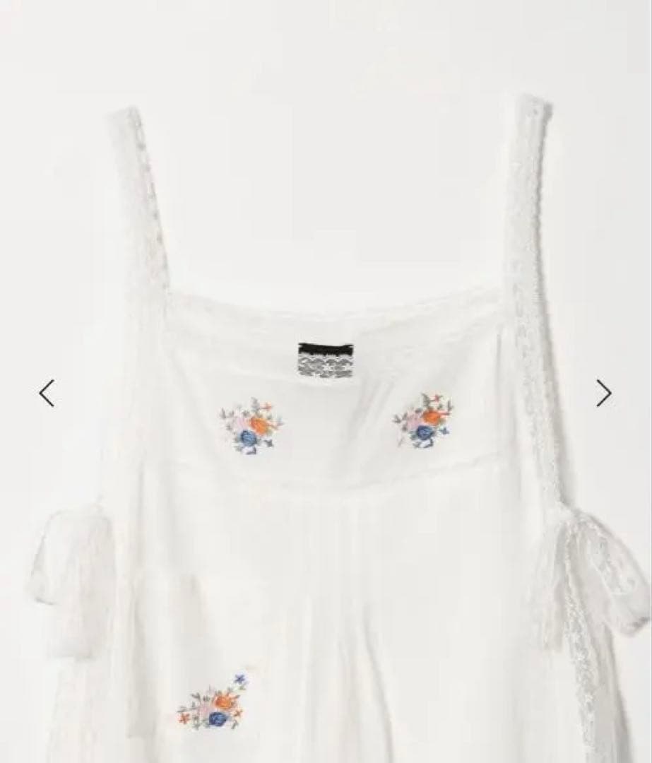 ＜dahl’ia for 6＞EMBROIDERY APRONエプロンワンピース