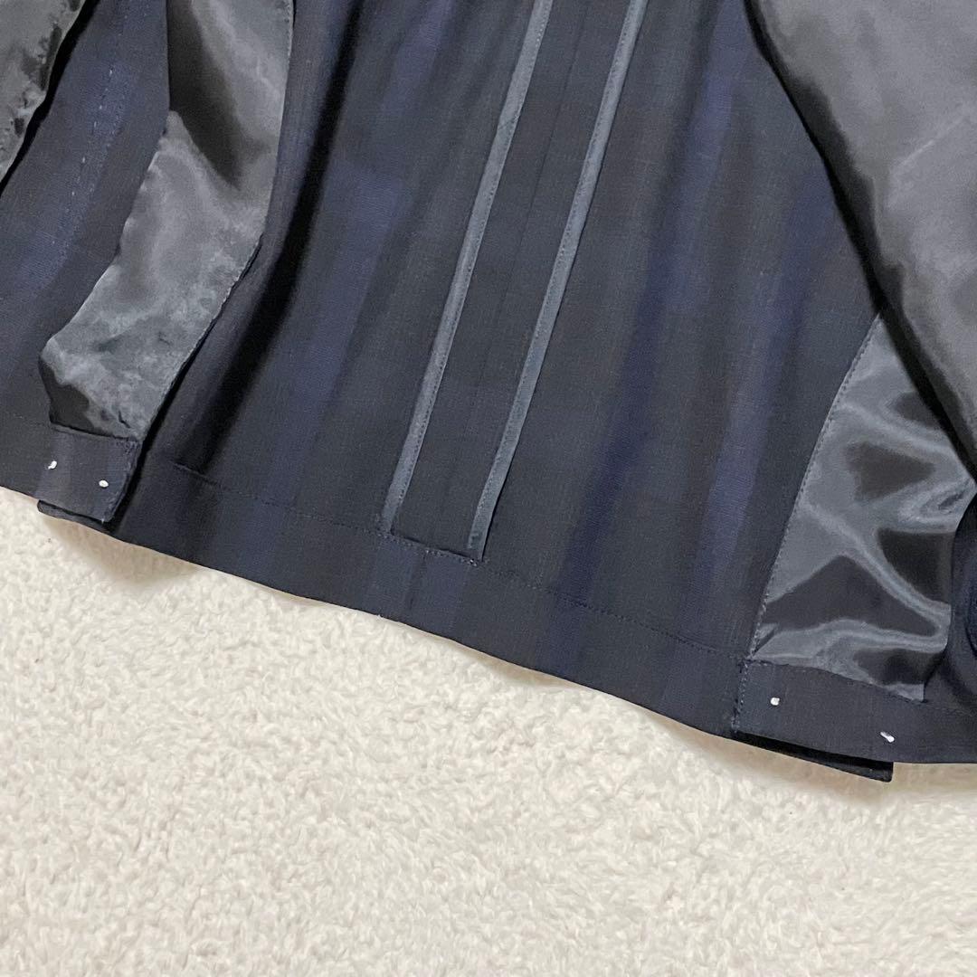 新品同様 タグ付 HILTON カノニコ 紺ブレ 本切羽 XS チェック 段返り