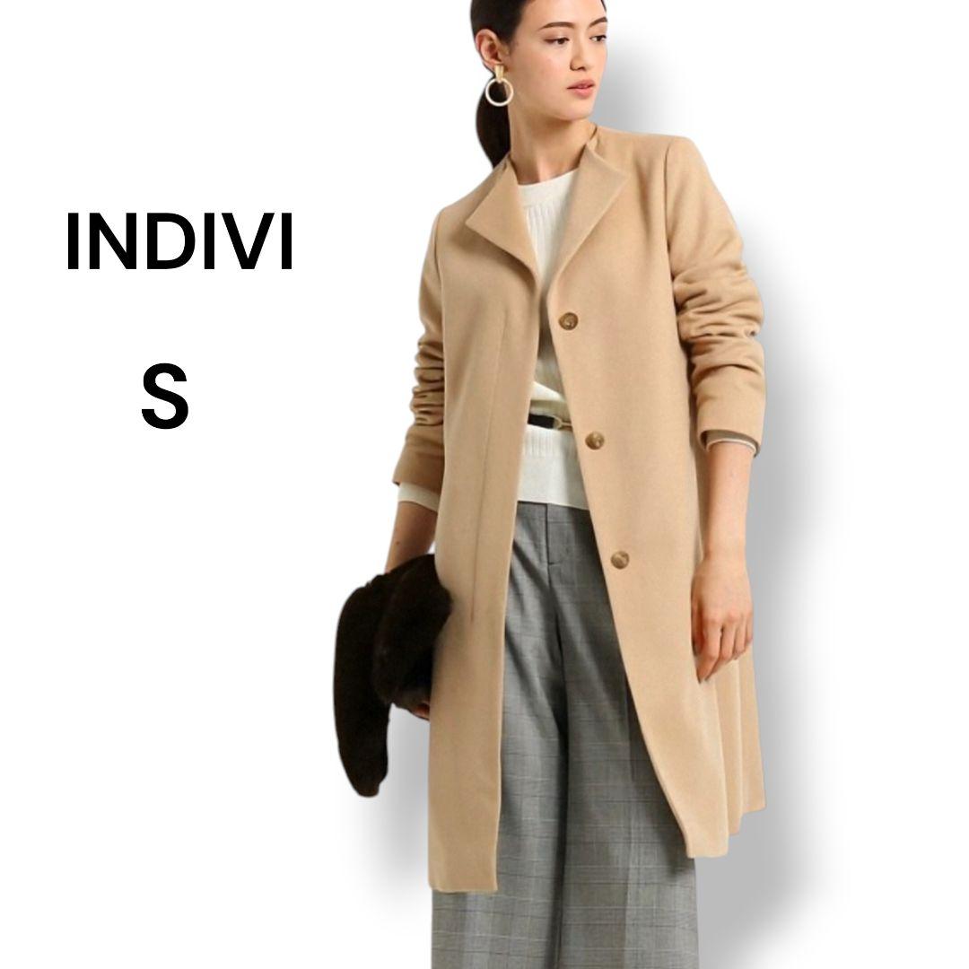 【新品タグ付】INDIVI インディヴィ チェスター コート ウール 比翼ボタン