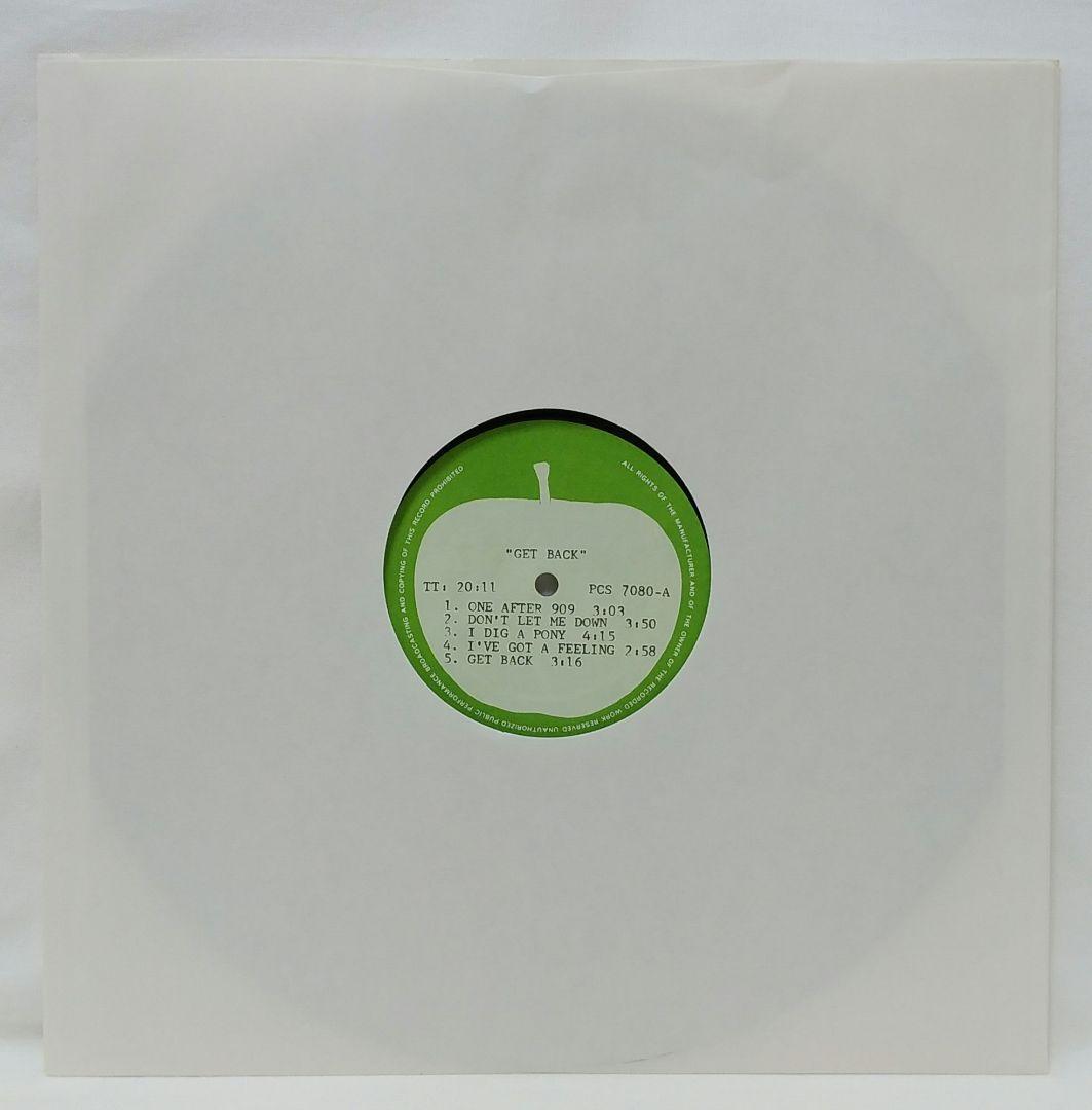 BEATLES ビートルズ ゲットバック♣アップルレーベルORG11曲