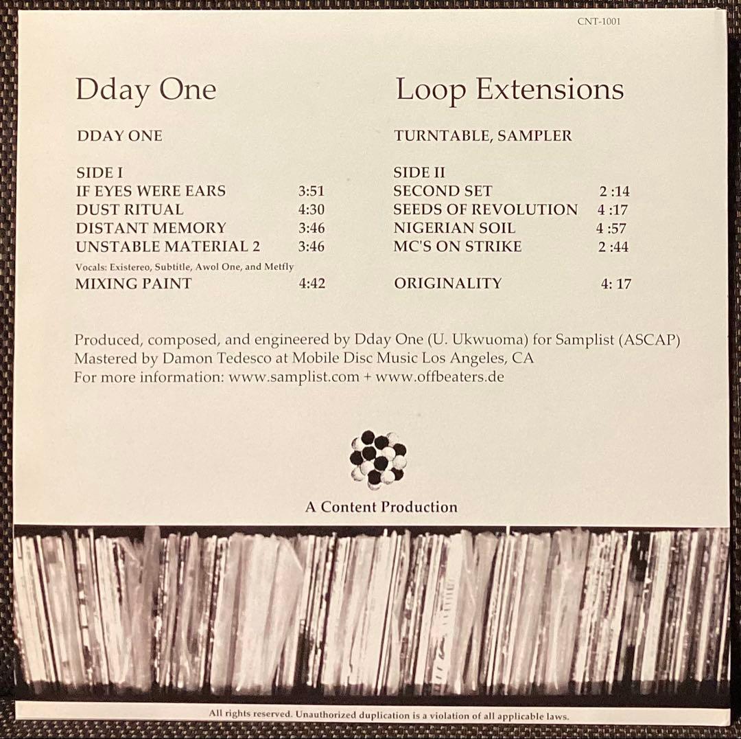 Dday One Loop Extensions2005年USオリジナルレコード