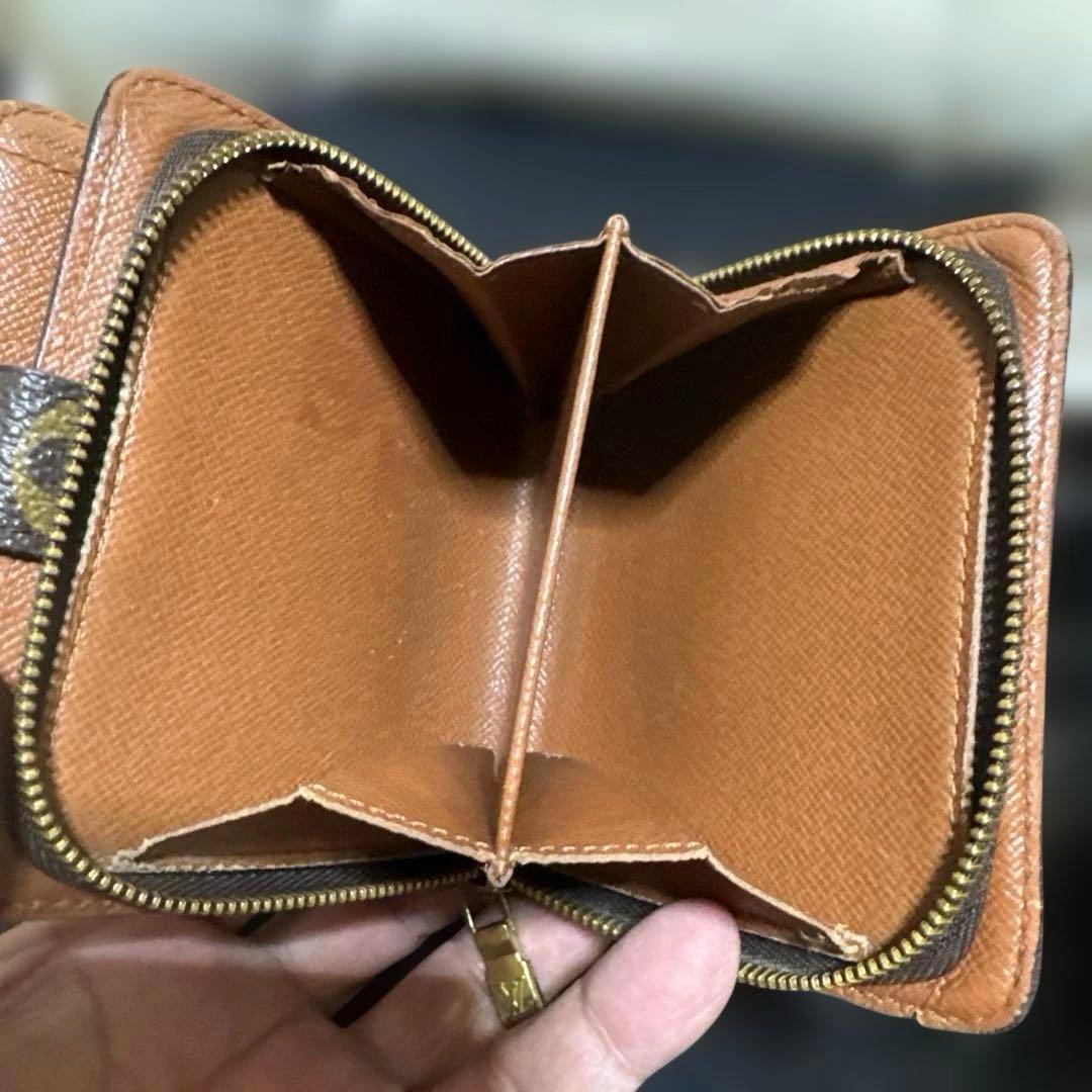 ①☆良品☆モノグラム♪コンパクトジップ 折り財布