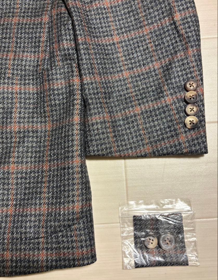 未使用 DAKS ダックス メンズ ジャケット ブレザー 羊毛 カシミヤ BB3