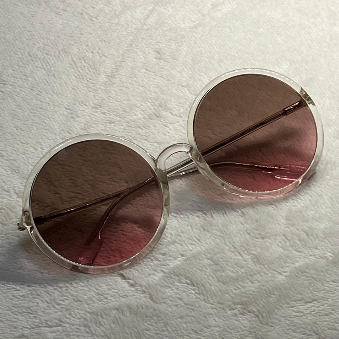 Dior サングラス SOSTELLAIRE3 クリア ピンク ラウンド
